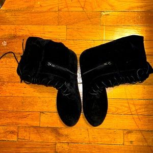 Black Suede Boots